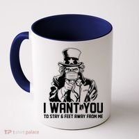 Uncle Sam I Want You To Save 6 Feet Away From Me Coffee Mug thumb 0