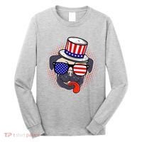 Uncle Sam Pug Long Sleeve Shirt thumb 0
