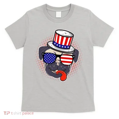 Uncle Sam Pug T-Shirt