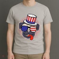 Uncle Sam Pug T-Shirt thumb 3