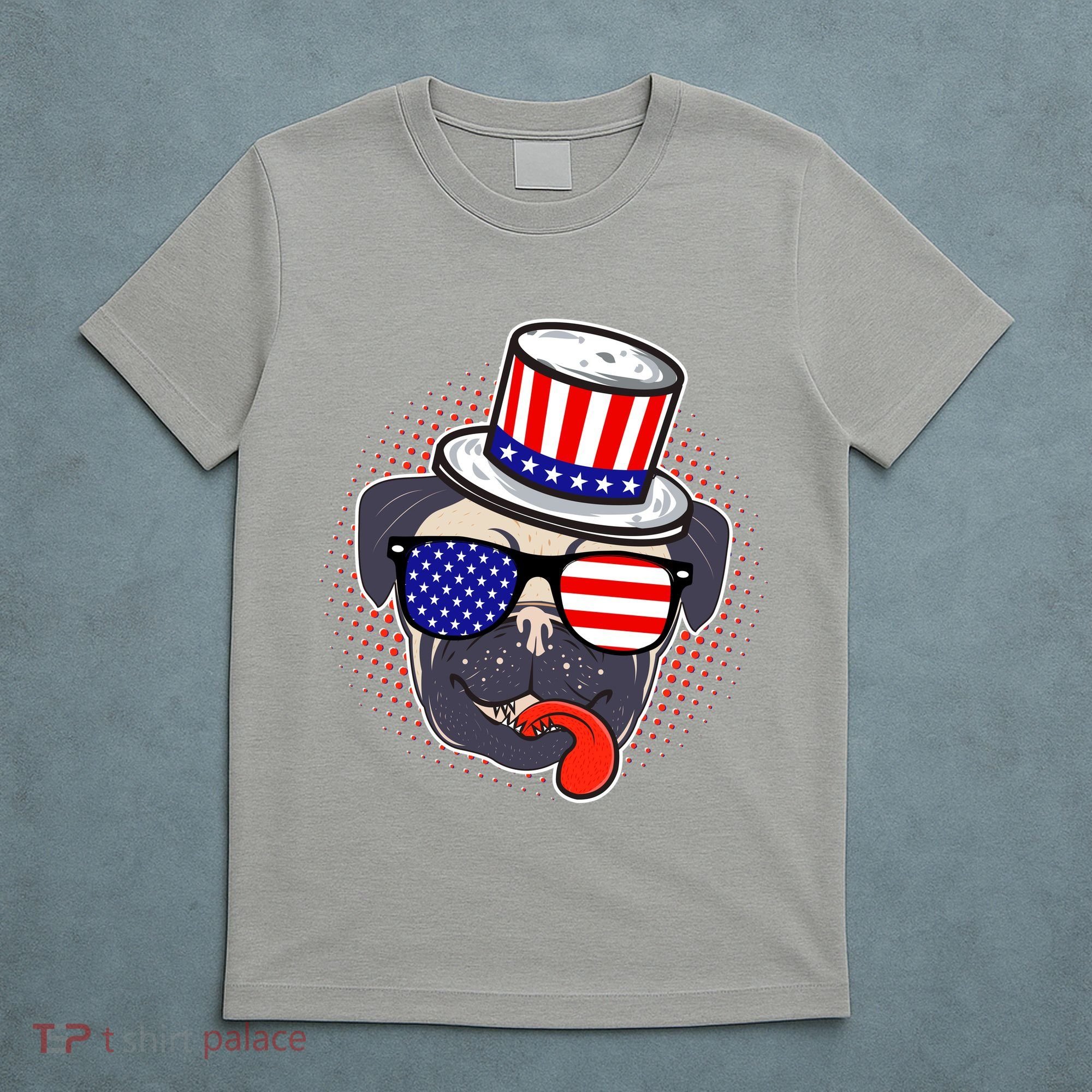 Uncle Sam Pug T-Shirt