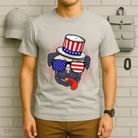 Uncle Sam Pug T-Shirt thumb 6