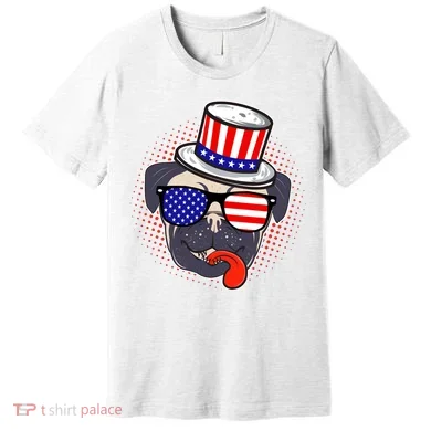 Uncle Sam Pug Premium T-Shirt