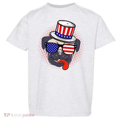Uncle Sam Pug Toddler T-Shirt