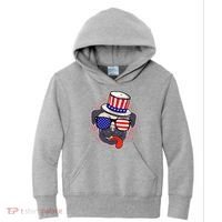 Uncle Sam Pug Kids Hoodie thumb 0
