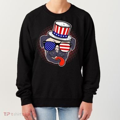 Uncle Sam Pug Women's Sweatshirt