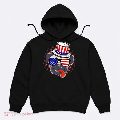 Uncle Sam Pug Hoodie