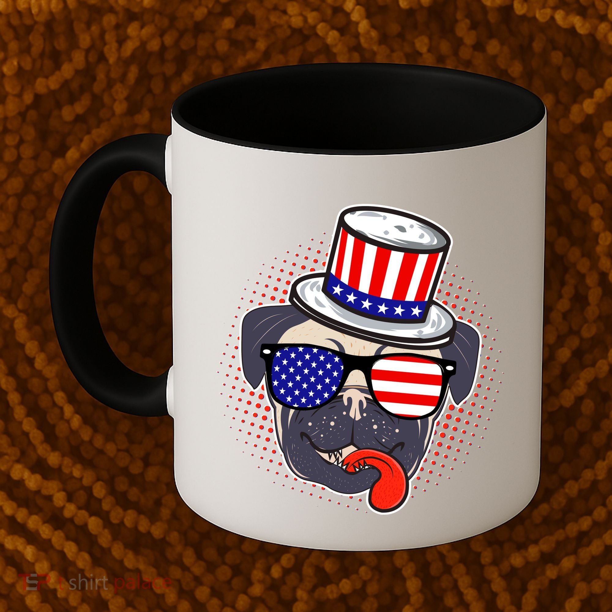 Uncle Sam Pug Coffee Mug