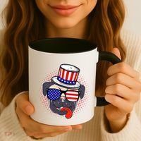 Uncle Sam Pug Coffee Mug thumb 3