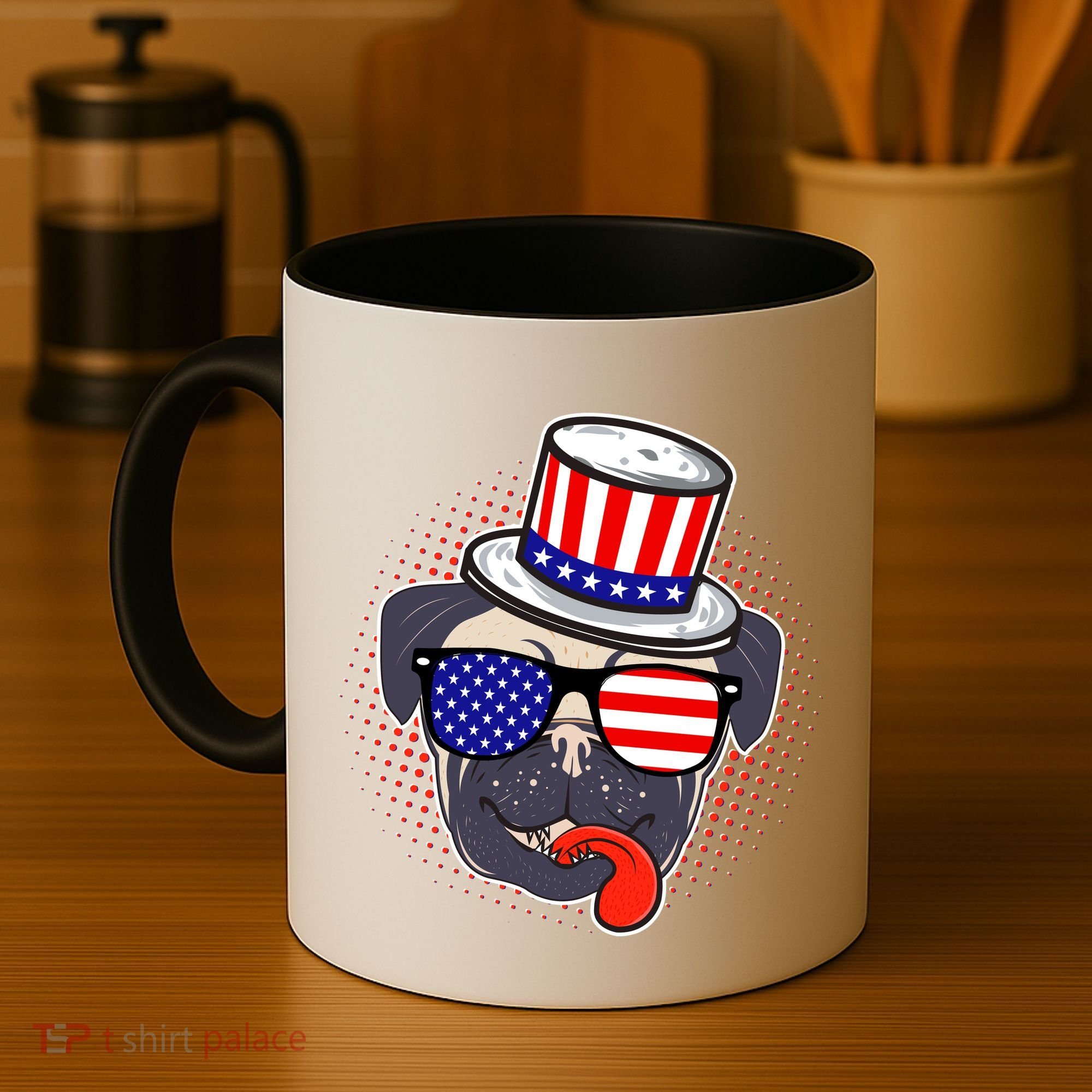Uncle Sam Pug Coffee Mug