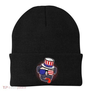Uncle Sam Pug Beanie