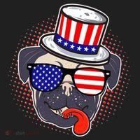 Uncle Sam Pug Beanie thumb 2