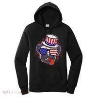 Uncle Sam Pug Women's Hoodie thumb 0