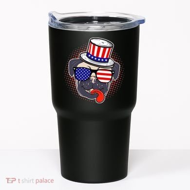 Uncle Sam Pug Tumbler
