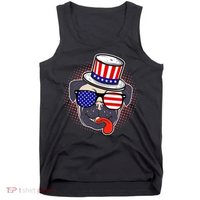 Uncle Sam Pug Tank Top