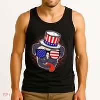 Uncle Sam Pug Tank Top thumb 3