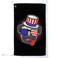 Uncle Sam Pug Golf Towel thumb 0