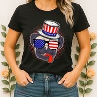 Uncle Sam Pug Women's T-Shirt thumb 2