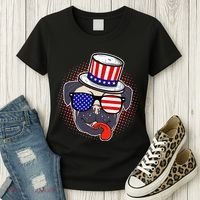 Uncle Sam Pug Women's T-Shirt thumb 3