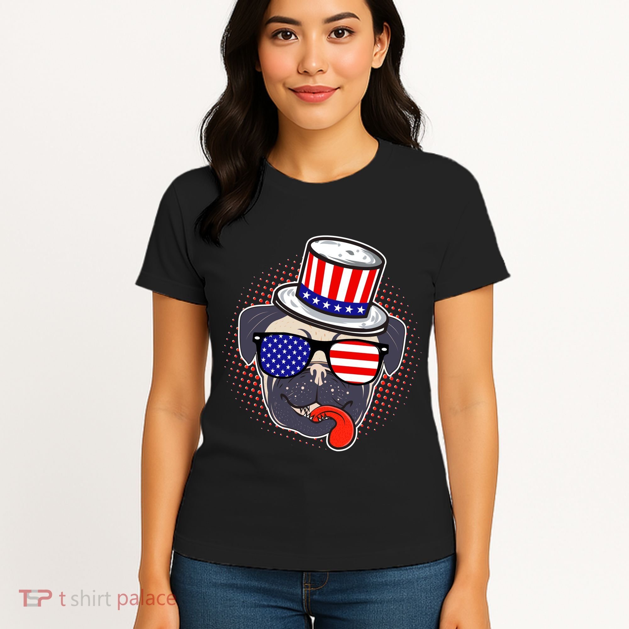 Uncle Sam Pug Women's T-Shirt