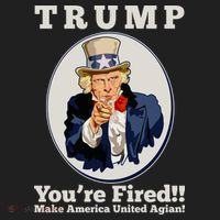 Uncle Sam Trump You're Fired Make America United Again Tumbler thumb 3