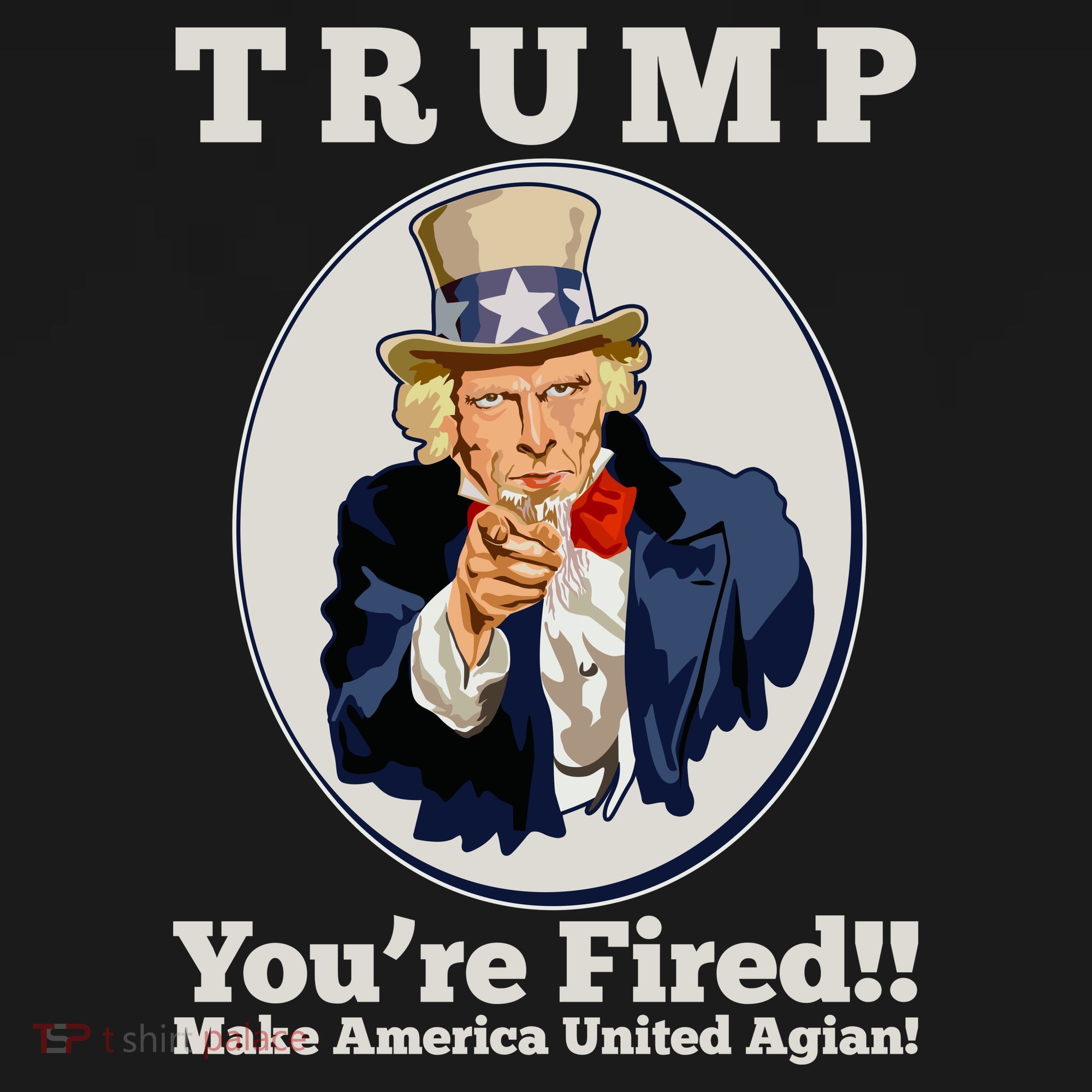 Uncle Sam Trump You're Fired Make America United Again Ornament