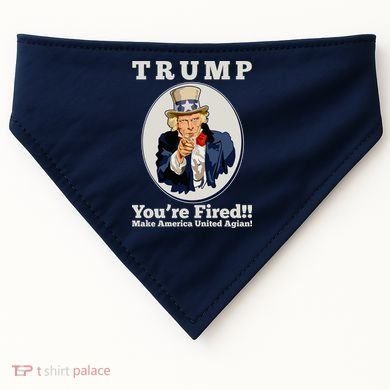 Uncle Sam Trump You're Fired Make America United Again USA-Made Doggie Bandana