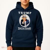 Uncle Sam Trump You're Fired Make America United Again Hoodie thumb 2
