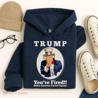 Uncle Sam Trump You're Fired Make America United Again Hoodie thumb 4