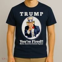 Uncle Sam Trump You're Fired Make America United Again T-Shirt thumb 3