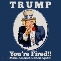 Uncle Sam Trump You're Fired Make America United Again Women's Hoodie thumb 2
