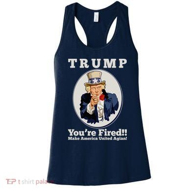 Uncle Sam Trump You're Fired Make America United Again Women's Tank Top