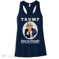 Uncle Sam Trump You're Fired Make America United Again Women's Tank Top thumb 0