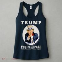 Uncle Sam Trump You're Fired Make America United Again Women's Tank Top thumb 3
