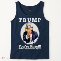 Uncle Sam Trump You're Fired Make America United Again Tank Top thumb 2
