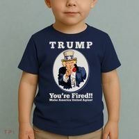 Uncle Sam Trump You're Fired Make America United Again Toddler T-Shirt thumb 2