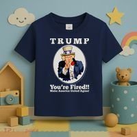 Uncle Sam Trump You're Fired Make America United Again Toddler T-Shirt thumb 3