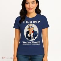 Uncle Sam Trump You're Fired Make America United Again Women's T-Shirt thumb 4