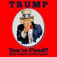 Uncle Sam Trump You're Fired Make America United Again Santa Hat thumb 1