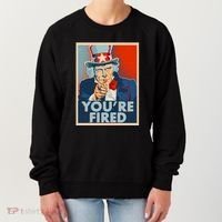 Uncle Sam Trump You're Fired Poster Women's Sweatshirt thumb 0