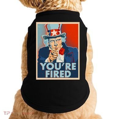 Uncle Sam Trump You're Fired Poster Doggie Tank