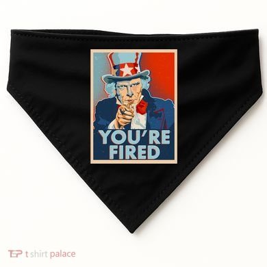 Uncle Sam Trump You're Fired Poster USA-Made Doggie Bandana
