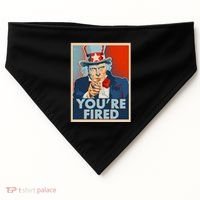 Uncle Sam Trump You're Fired Poster USA-Made Doggie Bandana thumb 0