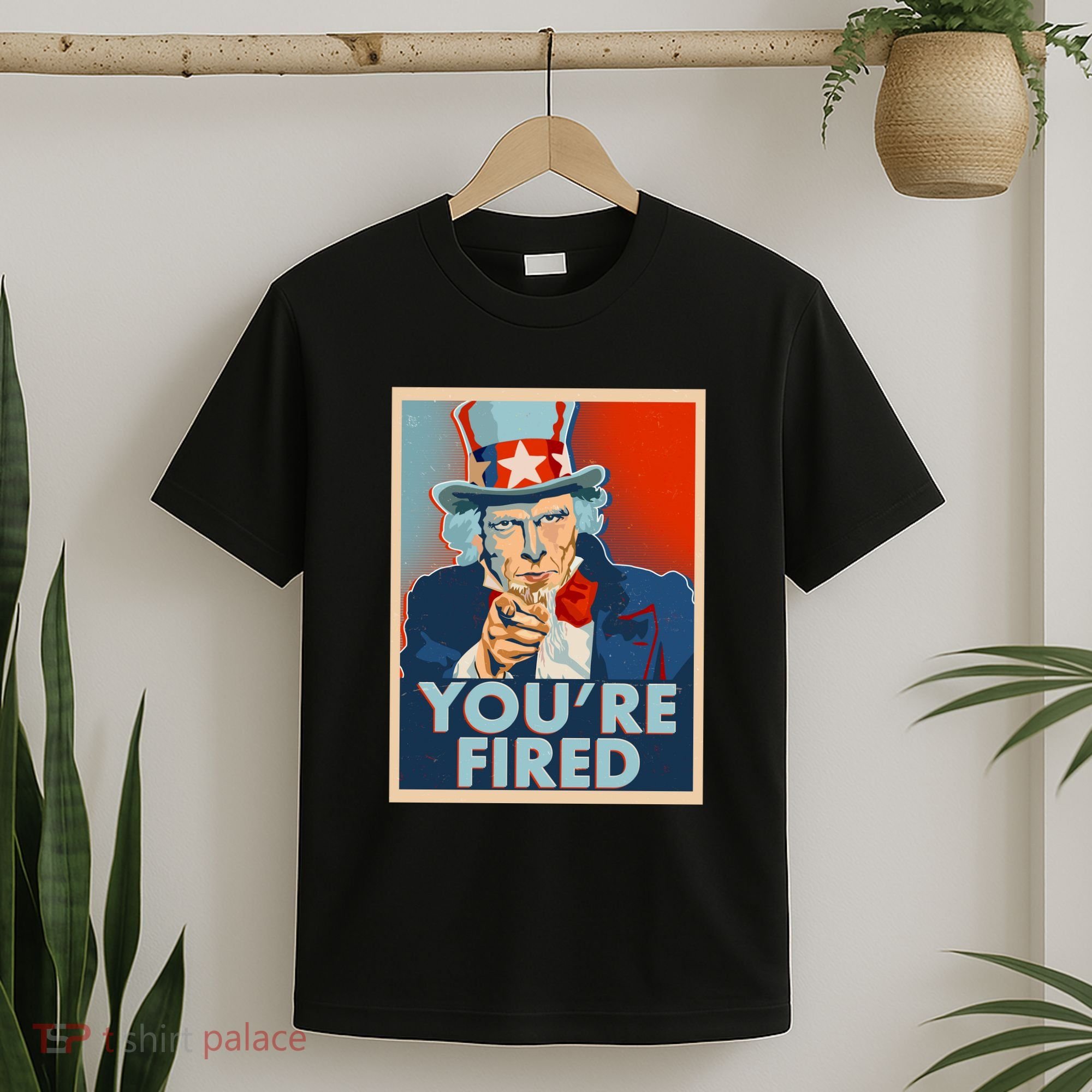 Uncle Sam Trump You're Fired Poster T-Shirt