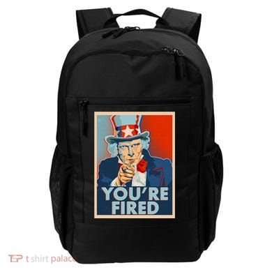 Uncle Sam Trump You're Fired Poster Backpack