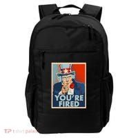 Uncle Sam Trump You're Fired Poster Backpack thumb 0