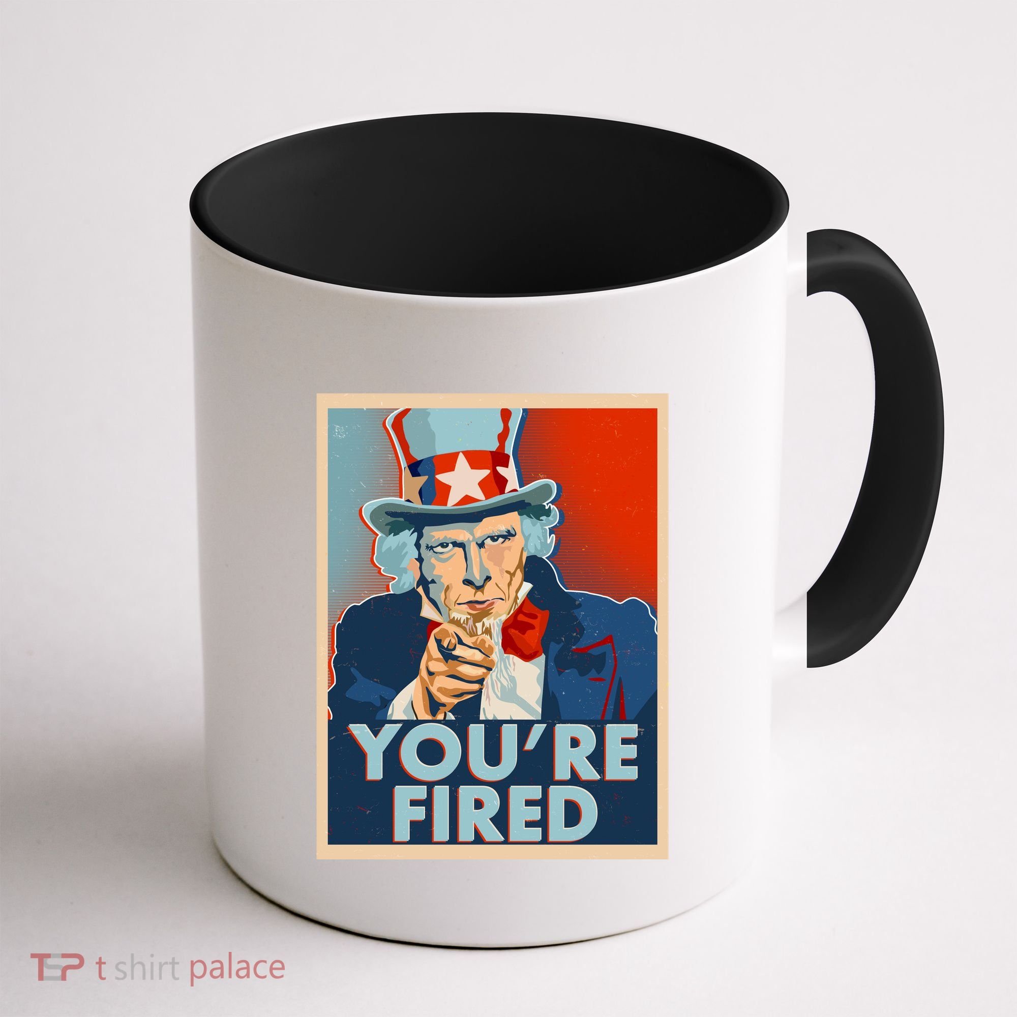 Uncle Sam Trump You're Fired Poster Coffee Mug