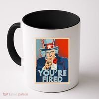 Uncle Sam Trump You're Fired Poster Coffee Mug thumb 0