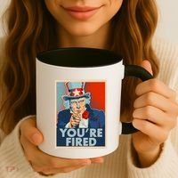 Uncle Sam Trump You're Fired Poster Coffee Mug thumb 3