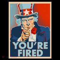 Uncle Sam Trump You're Fired Poster Coffee Mug thumb 5